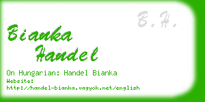 bianka handel business card